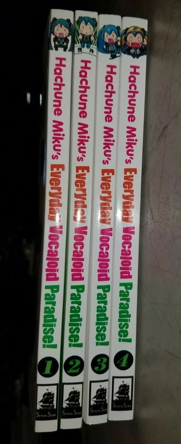 HACHUNE MIKU'S EVERYDAY VOCALOID PARADISE COMPLETE MANGA SERIES V1-4 ENGLISH