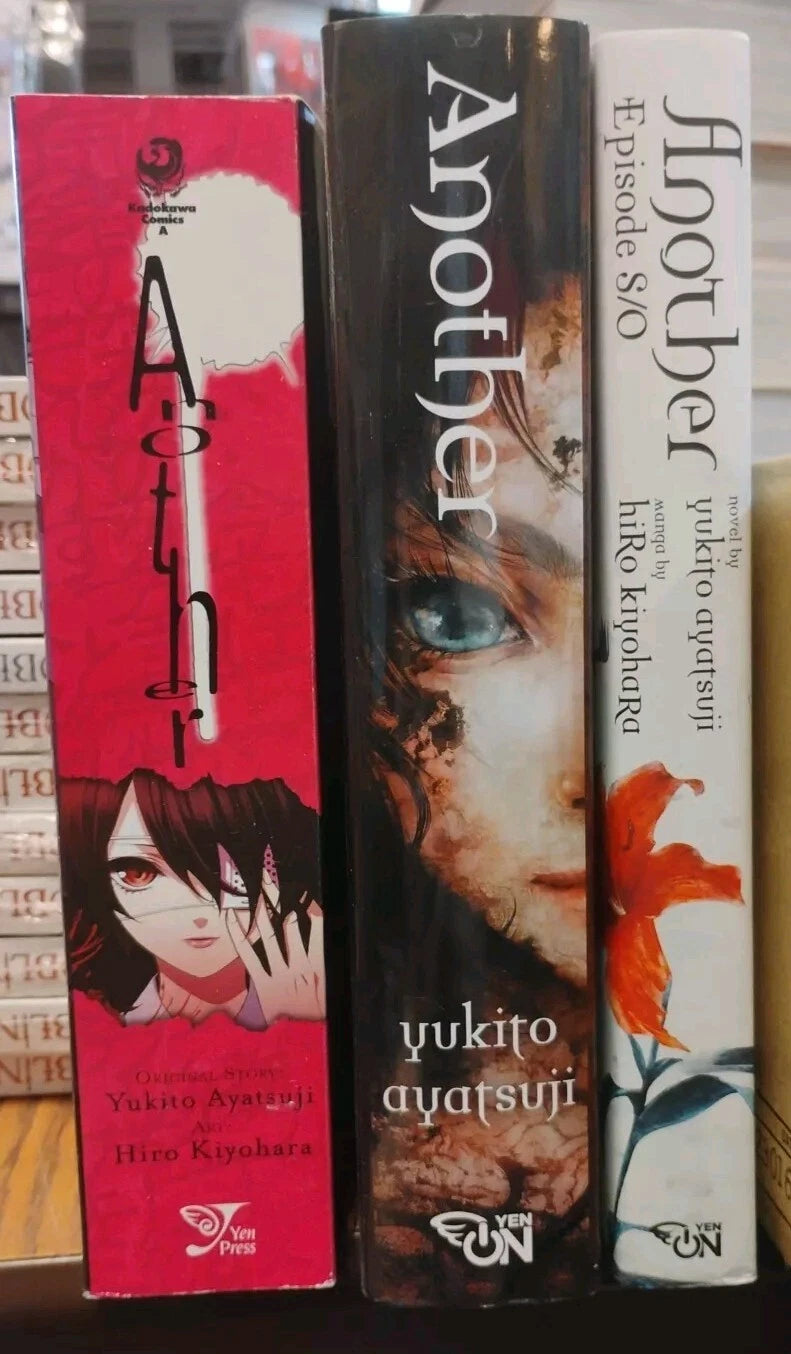 Another Light Novel, Manga, and Side Story Master Set Manga English New 3 Books