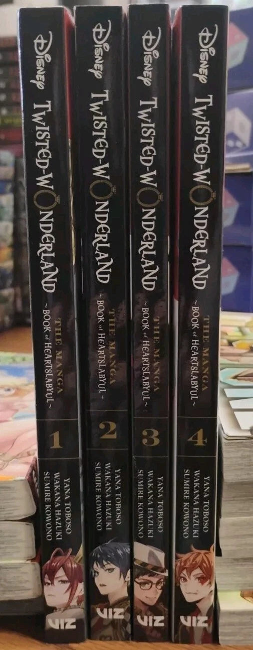 Disney Twisted Wonderland the Manga 1-4 +Anthology Manga English New 5 Books 10