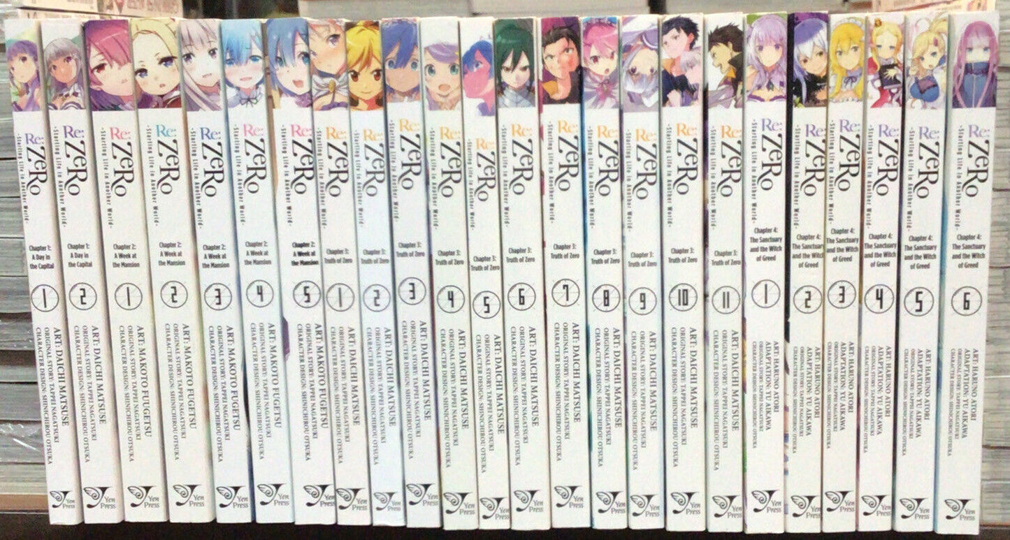 Re:ZERO Starting Life in Another World Manga Collection (Chapters 1 - 4/v1 - 24)