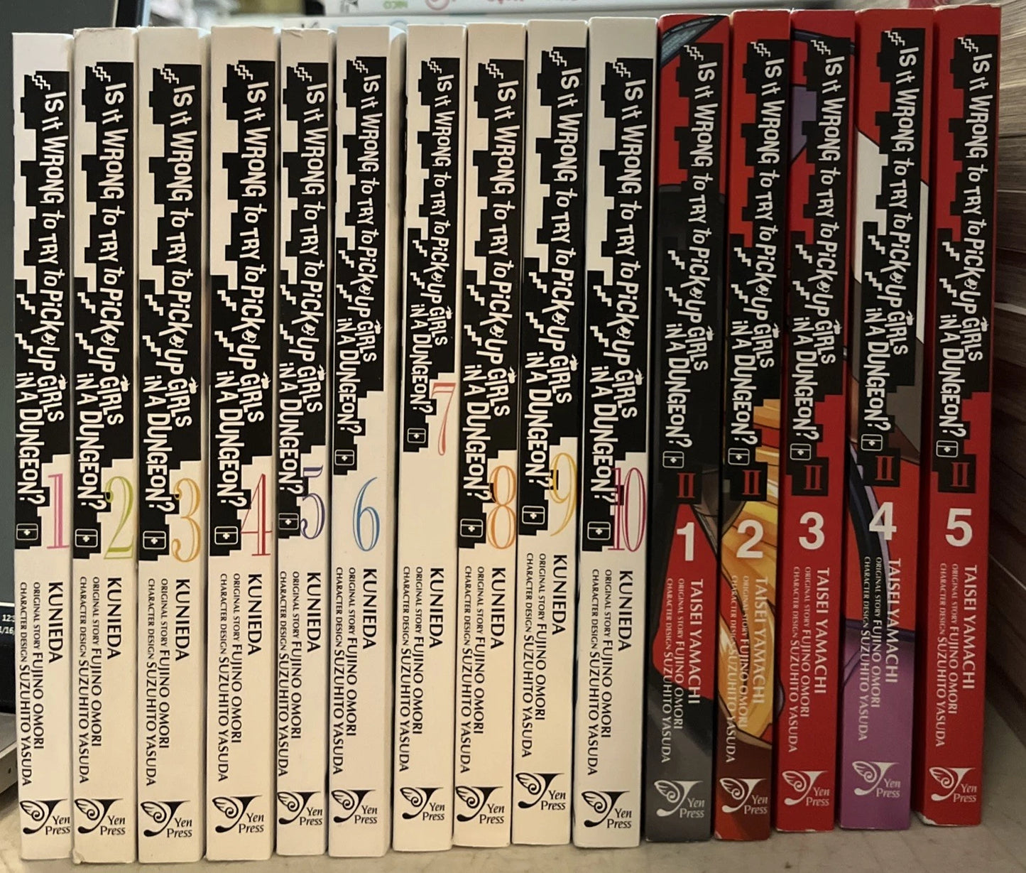 Is It Wrong to try to Pick Up Girls In A Dungeon? 1-10 w/series 2 1-5 Manga New