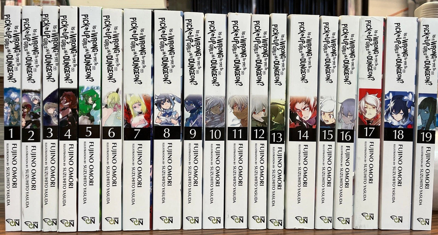 Is It Wrong To Try To Pick Up Girls In A Dungeon 1-19 Novel English New 10