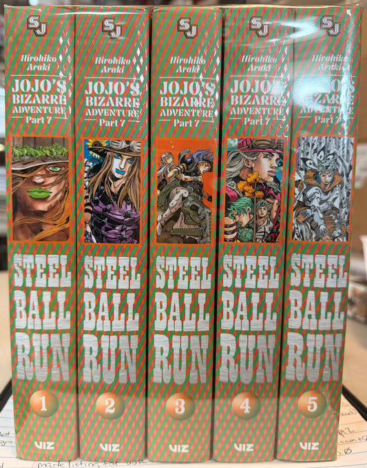 JoJo's Bizarre Adventure Part 7: Steel Ball Run Manga 1-5 English New
