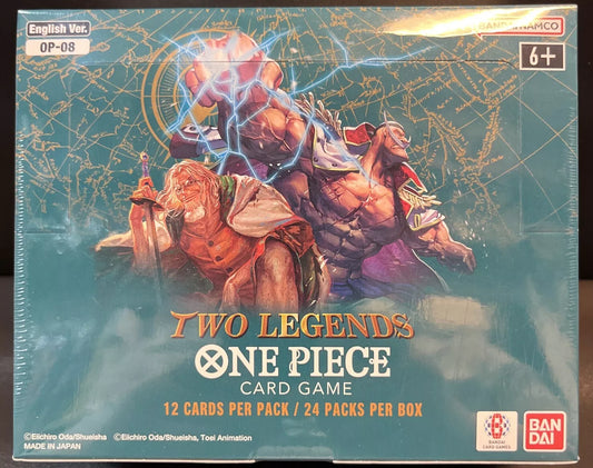 One Piece Two Legends OP-08 ENGLISH Booster Box 24 Pks Factory Sealed TCG NEW