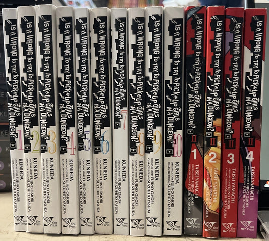 Is It Wrong to Try to Pick Up Girls in a Dungeon? Manga Collection (v1 - 10) + S2 (V1-4)