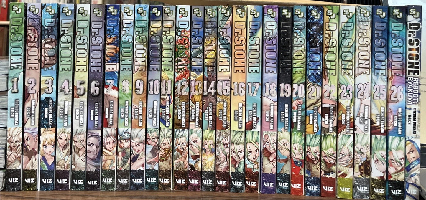 Dr. Stone 1-27 w/Reboot Byakuya Manga New English 28 Books 10