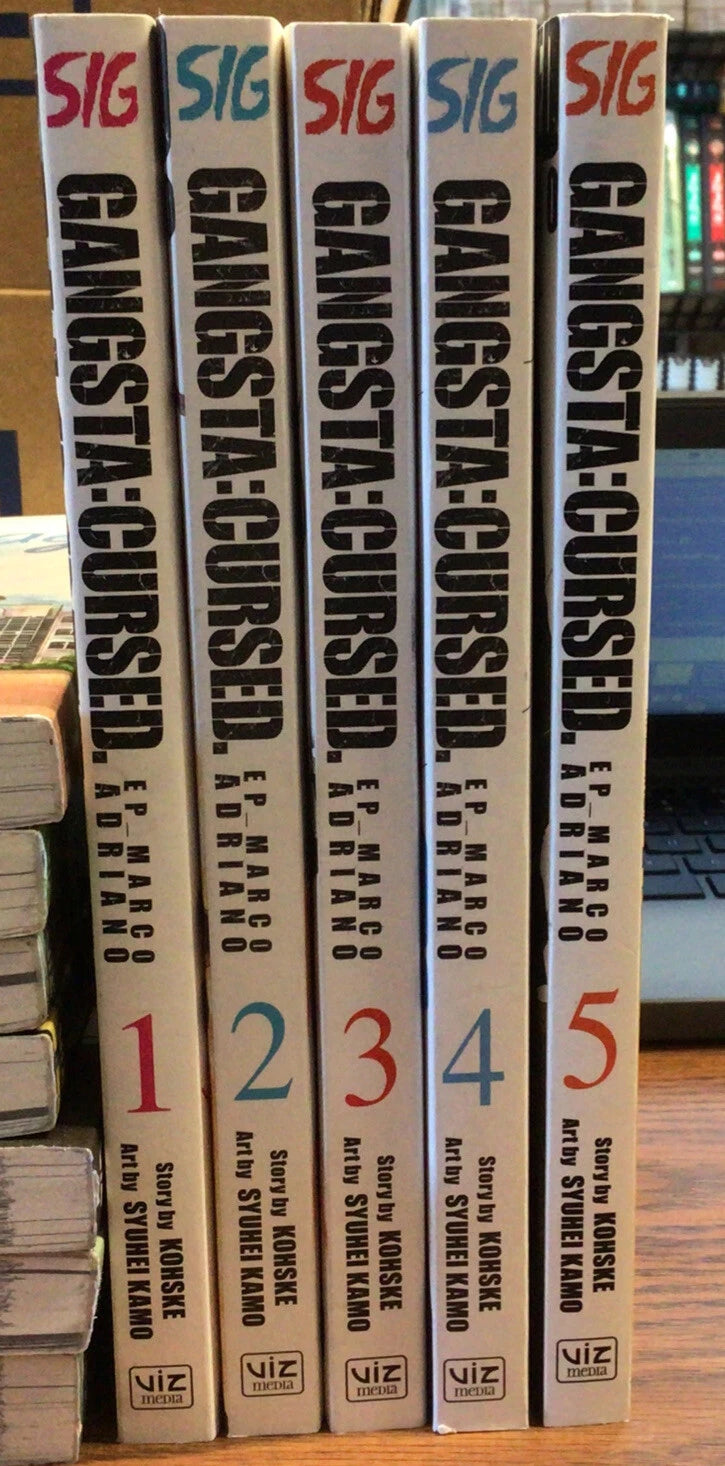 Gangsta: Cursed 1-5 Manga English New 5 Books 10