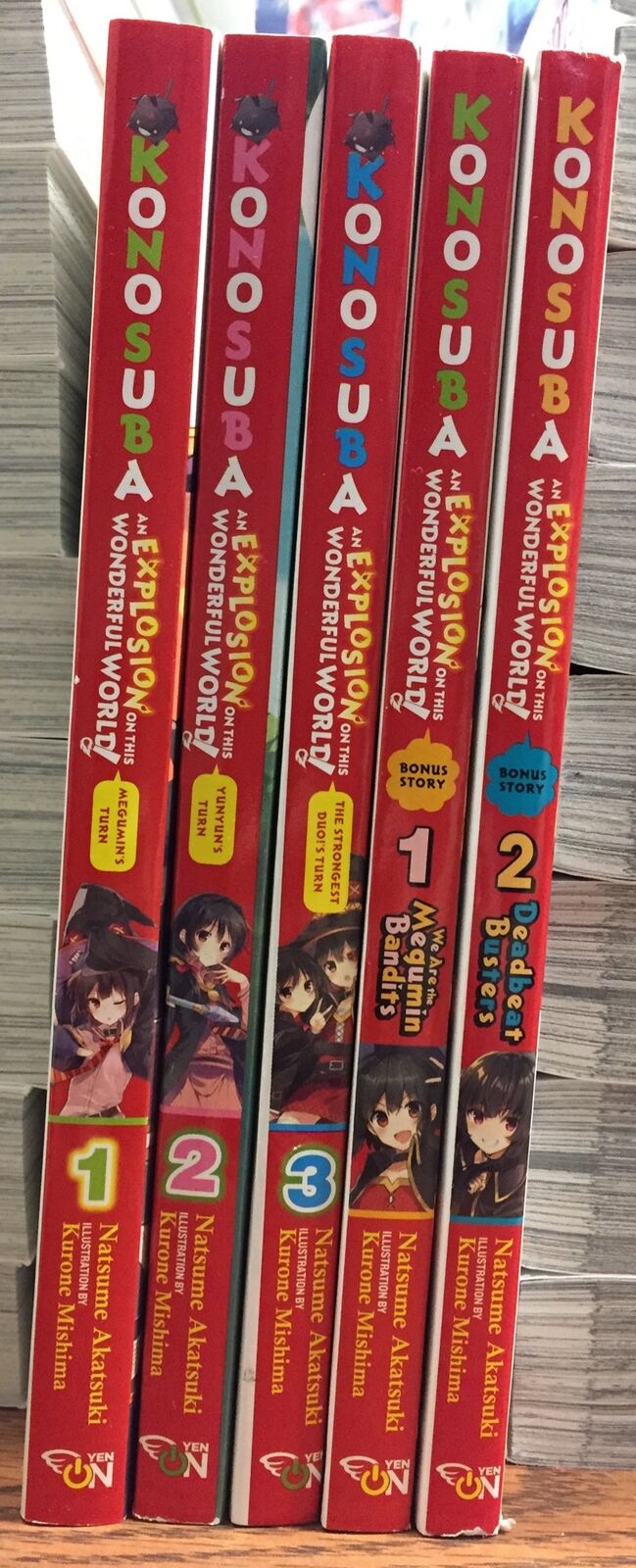 KonoSuba: An Explosion on This Wonderful World! Light Novel Complete Set