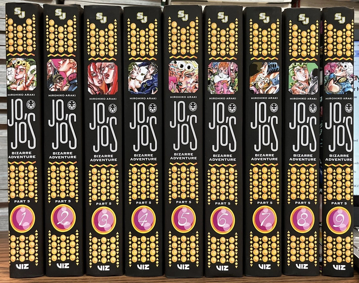 Jojo’s Bizarre Adventure Part 5 Golden Wind 1-9 Manga English New 10