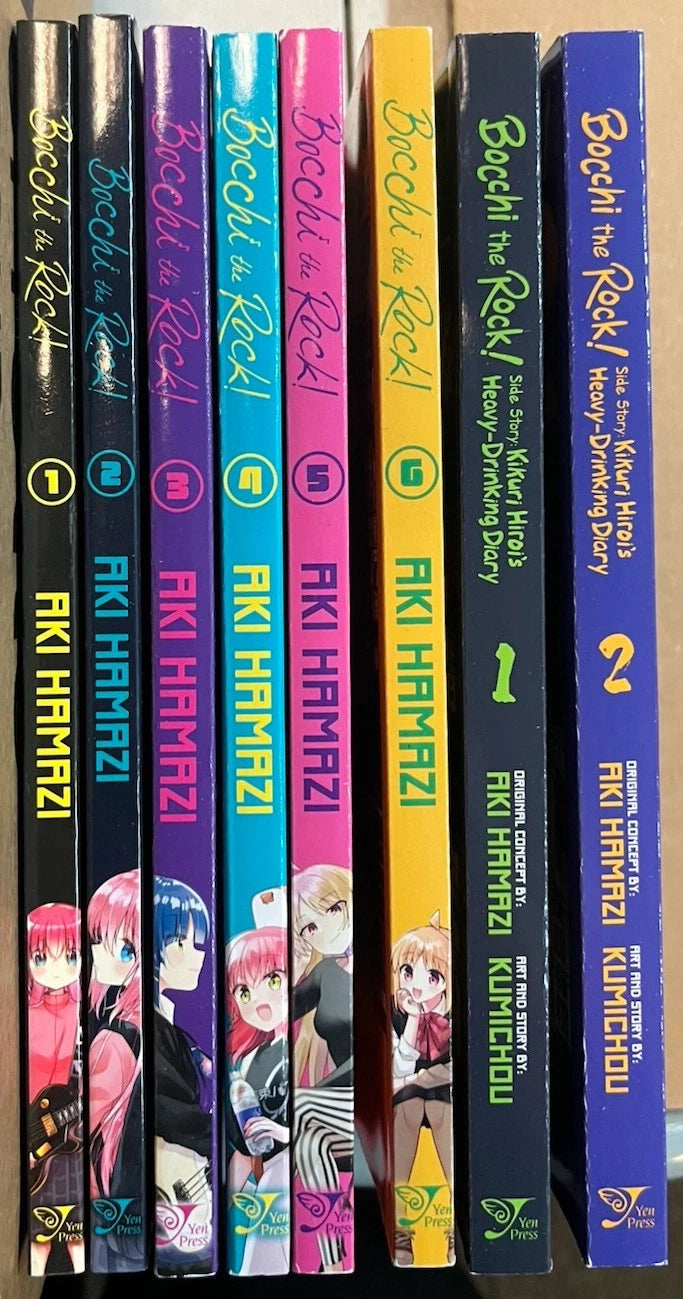 Bocchi The Rock! 1-6 + side story ...drinking diary 1-2 Manga Eng New 8 books 10