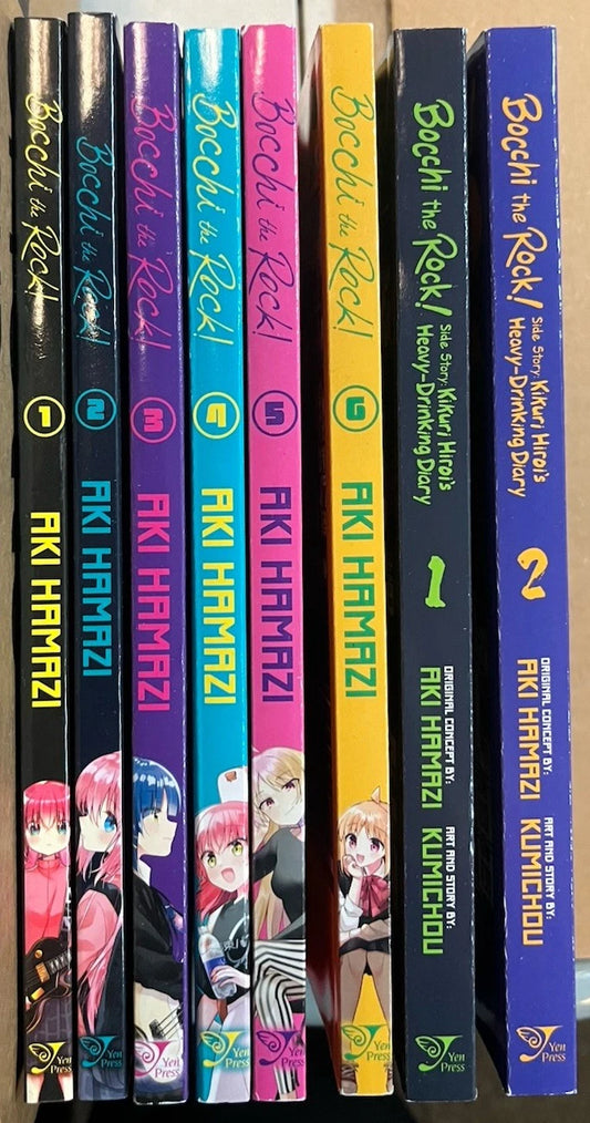 Bocchi The Rock! 1-6 + side story ...drinking diary 1-2 Manga Eng New 8 books 10