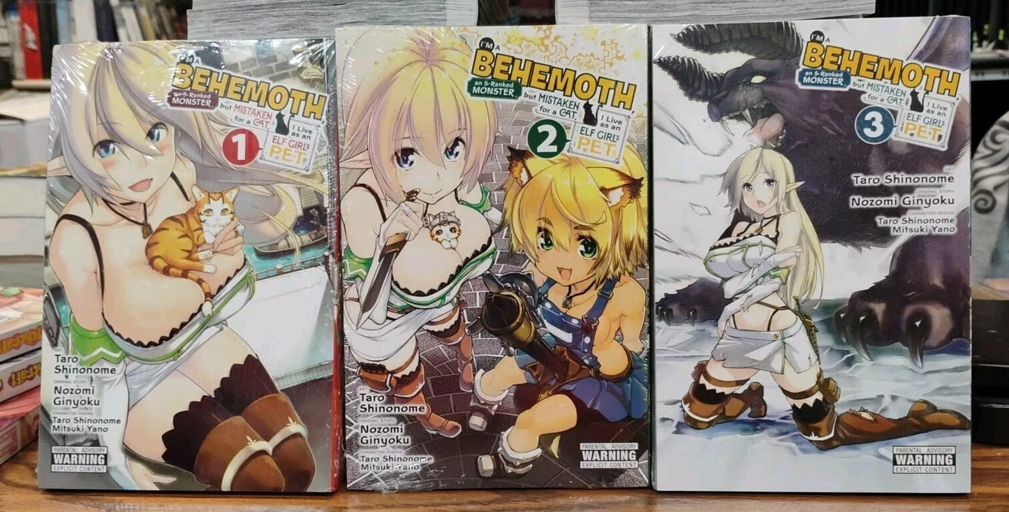 I'm A Behemoth, But Mistaken For A Cat, I Live As An Elf Girls Pet 1-3 Manga