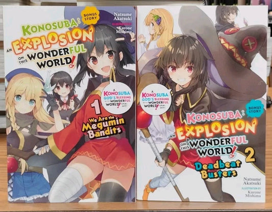 Konosuba: An Explosion on This Wonderful World Bonus Story 1-2 Light Novel New