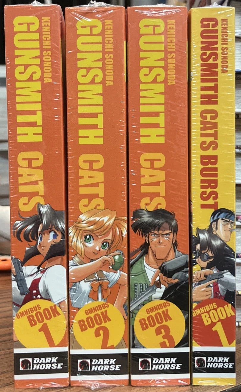 Gunsmith Cats 1-3 w/ Burst complete Manga English New 4 books 10