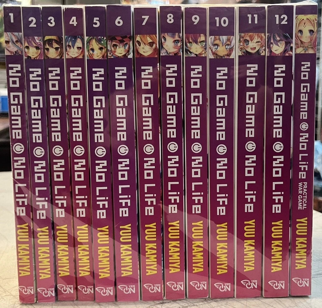 No Game No Life 1-12 w/Practical War Game Novel New English 13 books 10