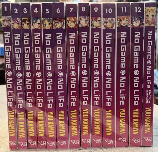 No Game No Life 1-12 w/Practical War Game Novel New English 13 books 10