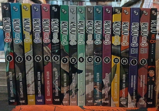 Kaiju No.8 1-14 and Side B 1-2 and Relax Manga New English 17 Books 10