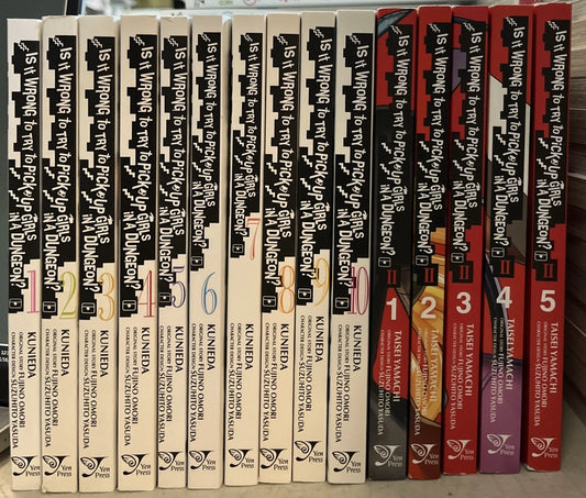 Is It Wrong to try to Pick Up Girls In A Dungeon? 1-10 w/series 2 1-5 Manga New