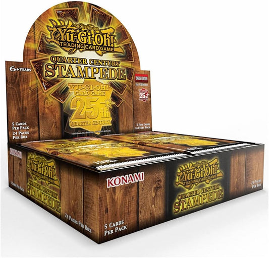 Yu-Gi-Oh TCG: Quarter Century Stampede 1st Edition Booster Box [ENGLISH] [SEALED]